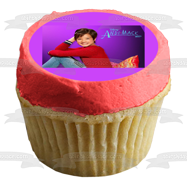 Andi Mack Purple Wall Background Edible Cake Topper Image ABPID00769