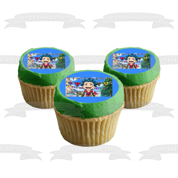 Beyblade Burst Evolution Valt Aoi Edible Cake Topper Image ABPID00804