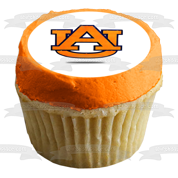 Auburn University Logo NCAA Edible Cake Topper Image ABPID00791