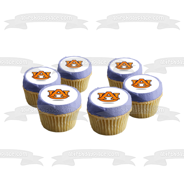 Auburn University Logo NCAA Edible Cake Topper Image ABPID00791