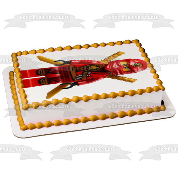 LEGO Ninjago Kai Red Ninja Edible Cake Topper Image ABPID00792