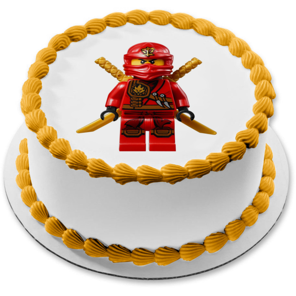 LEGO Ninjago Kai Red Ninja Edible Cake Topper Image ABPID00792