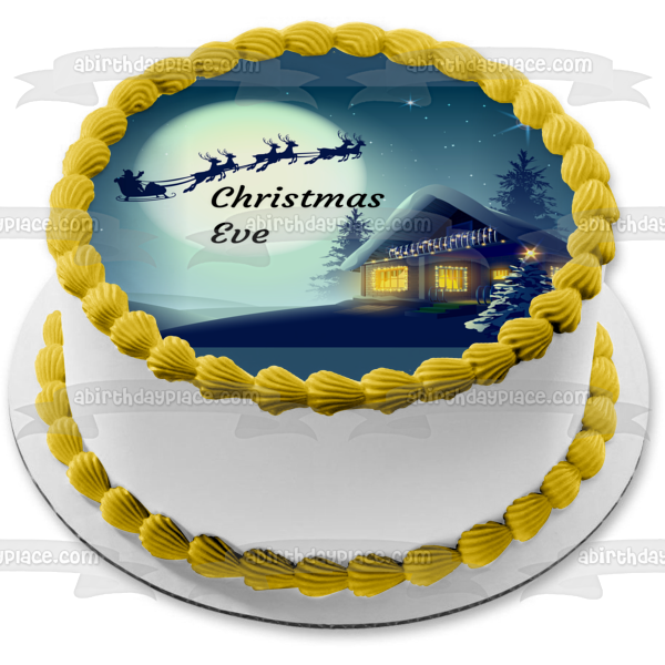 Cake Topper commestibile, 8 Merry Christmas Wafer Transfer Paper