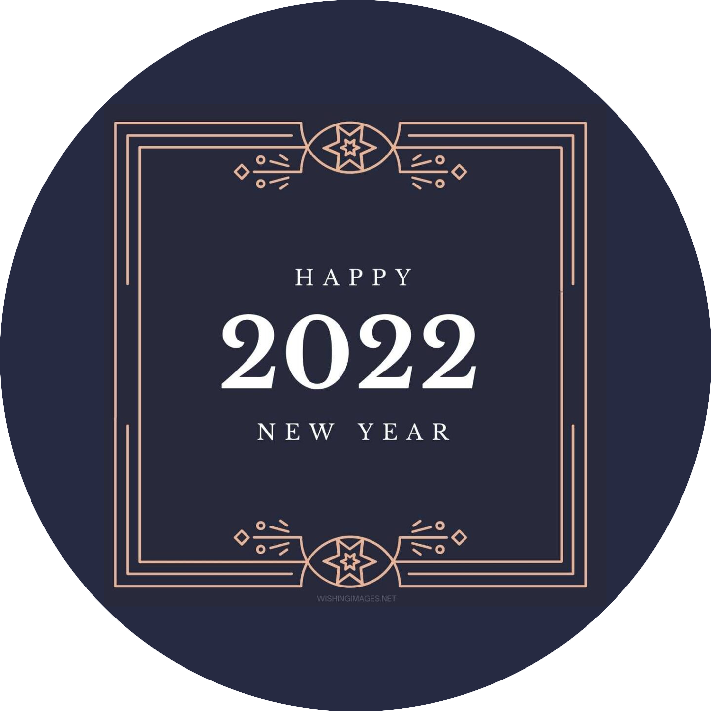 Happy New Year 2022 Edible Cake Topper Image ABPID55136