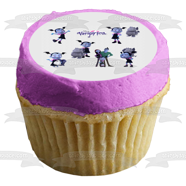 Disney Vampirina Gregoria Oxana Hauntley Boris Hauntley Decoración comestible para tarta imagen ABPID15390 