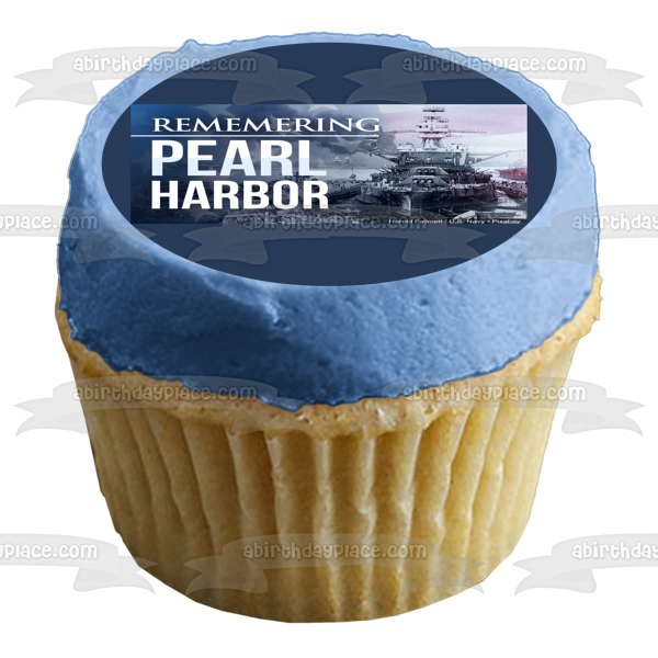 Remembering Pearl Harbor Large Naval Ship Edible Cake Topper Image ABPID55158