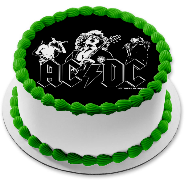 Portada del álbum de grandes éxitos de AC/DC Let There Be Rock Imagen comestible para decoración de tarta ABPID00908 