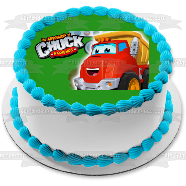 The Adventures of Chuck and Friends Dump Truck Edible Cake Topper Image ABPID00992