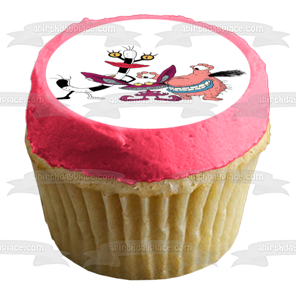 ¡¡¡Aaah!!! Imagen comestible para tarta con diseño de monstruos reales Ickis Oblina Krumm ABPID00994 