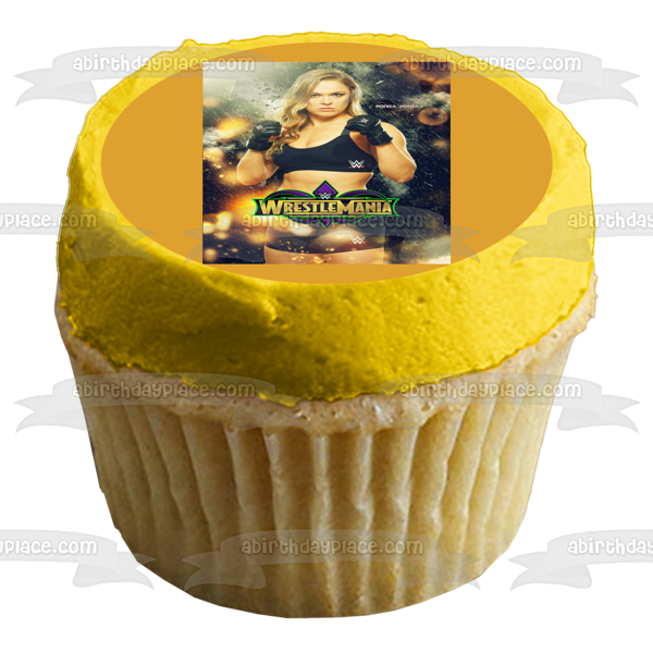 WWE World Wrestling Entertainment Wrestle Mania Rhonda Rousey Imagen comestible para tarta ABPID00952 