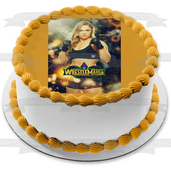 WWE World Wrestling Entertainment Wrestle Mania Rhonda Rousey Imagen comestible para tarta ABPID00952 