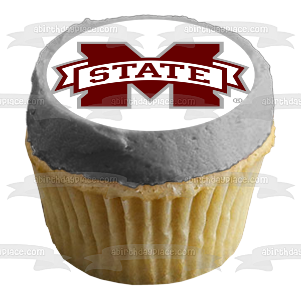 Imagen comestible para tarta con logotipo de Mississippi State Bulldogs de la NCAA ABPID00999 