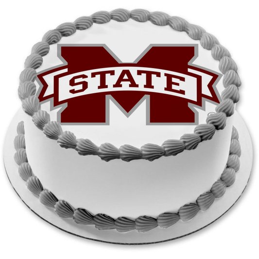 Imagen comestible para tarta con logotipo de Mississippi State Bulldogs de la NCAA ABPID00999 