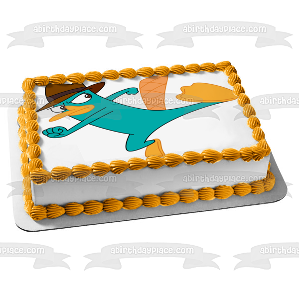 Phineas and Ferb Perry the Platypus Edible Cake Topper Image ABPID00957