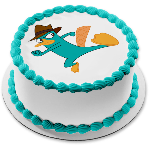 Phineas and Ferb Perry the Platypus Edible Cake Topper Image ABPID00957