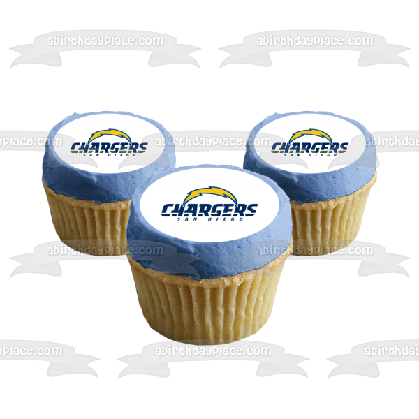 Los Angeles Chargers Team Edible Cake Topper Image ABPID55200 – A