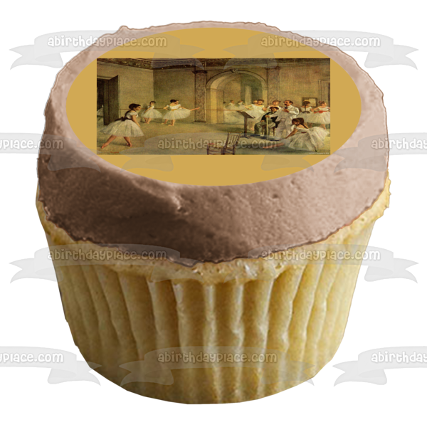 Edgar Degas Bailarinas Pintura Comestible Cake Topper Imagen ABPID01063 