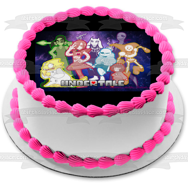 Undertale Toriel Sans Papyrus and Alphys Edible Cake Topper Image ABPID01038