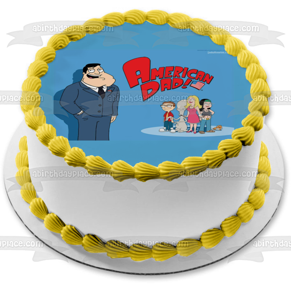 American Dad Stan Smith Francine Hayley Steve and Roger Edible Cake Topper Image ABPID01046