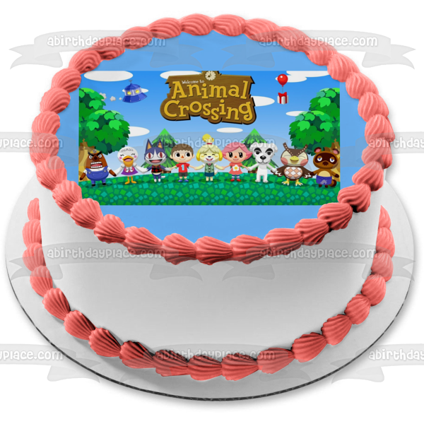 Bienvenido a Animal Crossing KK Slider and Friends Edible Cake Topper Imagen ABPID01079 