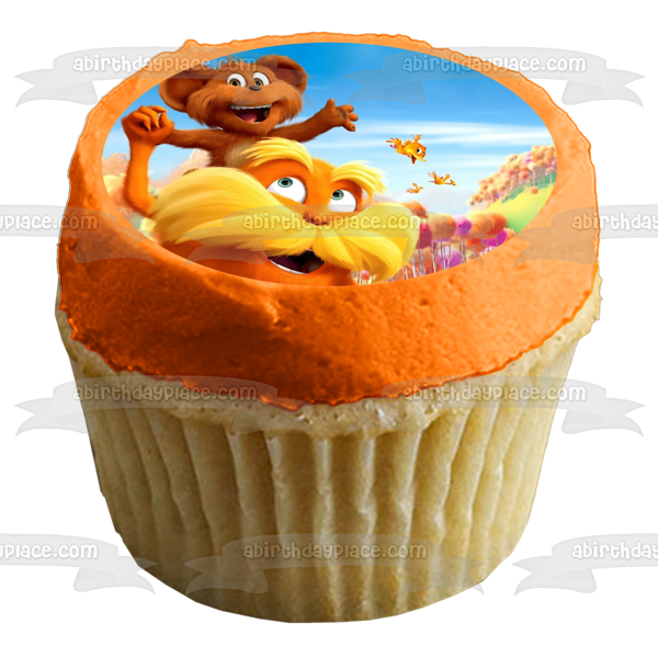 Dr. Seuss el Lorax y un oso adorno comestible para tarta imagen ABPID01130 