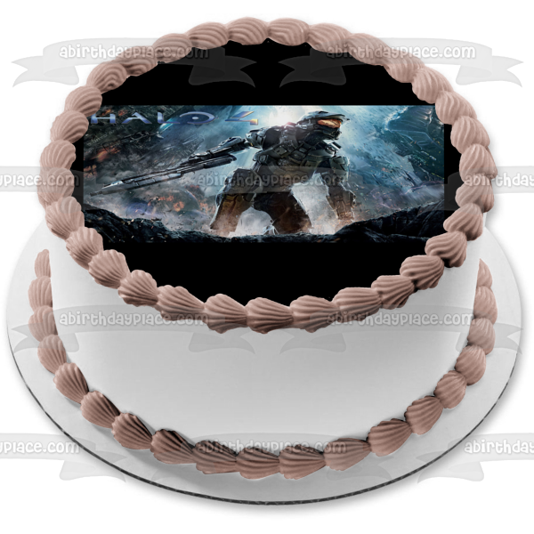 Imagen comestible para decoración de tarta de Halo 4 Master Chief ABPID01178 