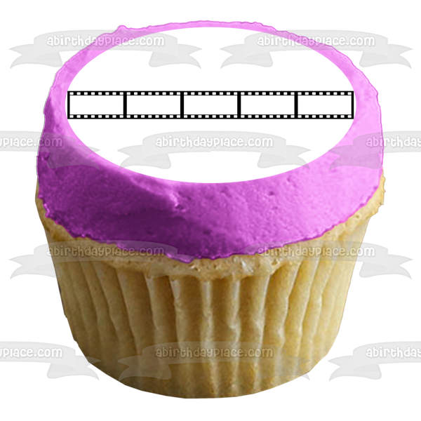 Movie Film Strip Edible Cake Topper Image ABPID01262 – A Birthday
