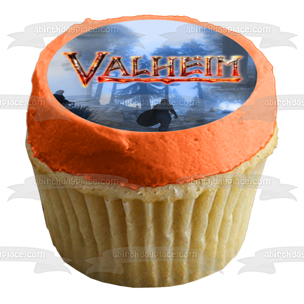 Imagen comestible para decoración de tarta con escena de bosque de Valheim ABPID55170 