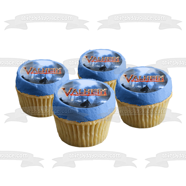 Imagen comestible para decoración de tarta con escena de bosque de Valheim ABPID55170 