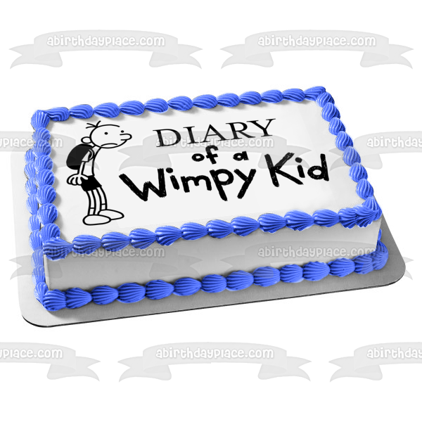 Imagen comestible para decoración de tarta del diario de un niño debilucho Greg Heffley ABPID01409 