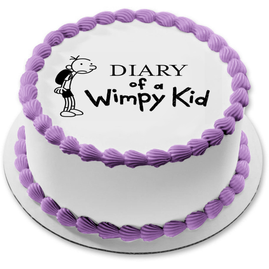 Imagen comestible para decoración de tarta del diario de un niño debilucho Greg Heffley ABPID01409 