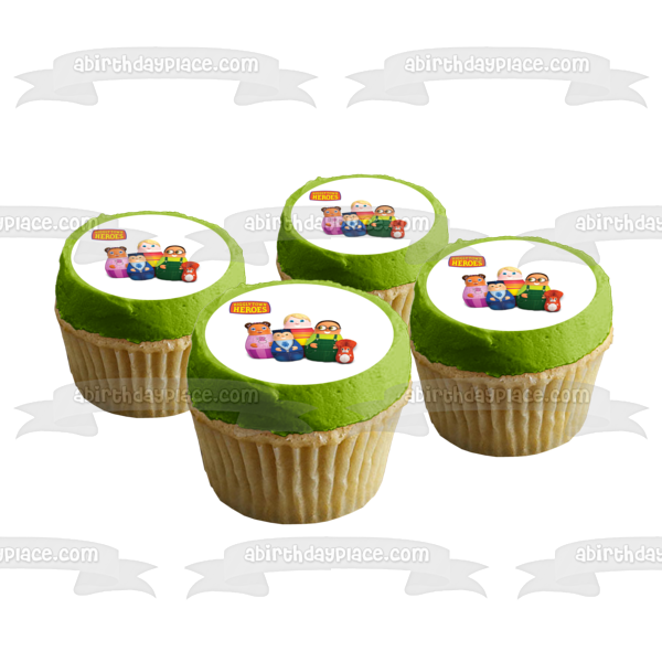 Higglytown Heros Eubie Wayne Twinkle Kip y Fran Imagen comestible para decoración de tarta ABPID01447 