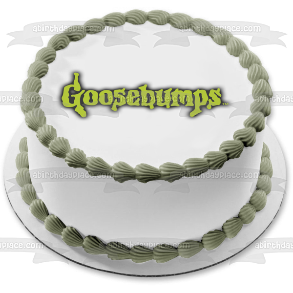 Imagen comestible para decoración de tarta con el logotipo de Goosebumps ABPID01500 