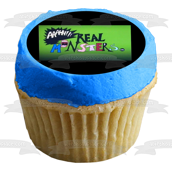 ¡¡¡Aaah!!! Imagen comestible para decoración de tarta con el logotipo de Real Monsters ABPID01471 