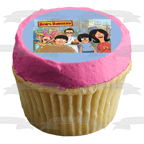 Bobs Burgers Tina Louise Gene y Belcher Imagen comestible para decoración de tarta ABPID01579 