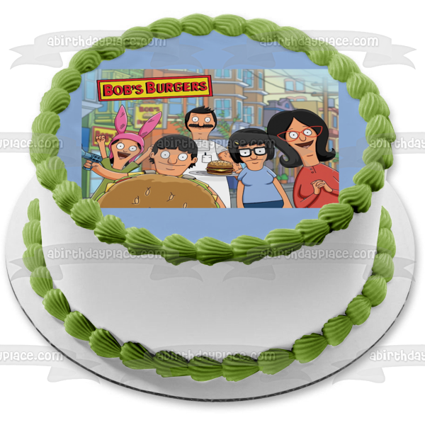 Bobs Burgers Tina Louise Gene y Belcher Imagen comestible para decoración de tarta ABPID01579 