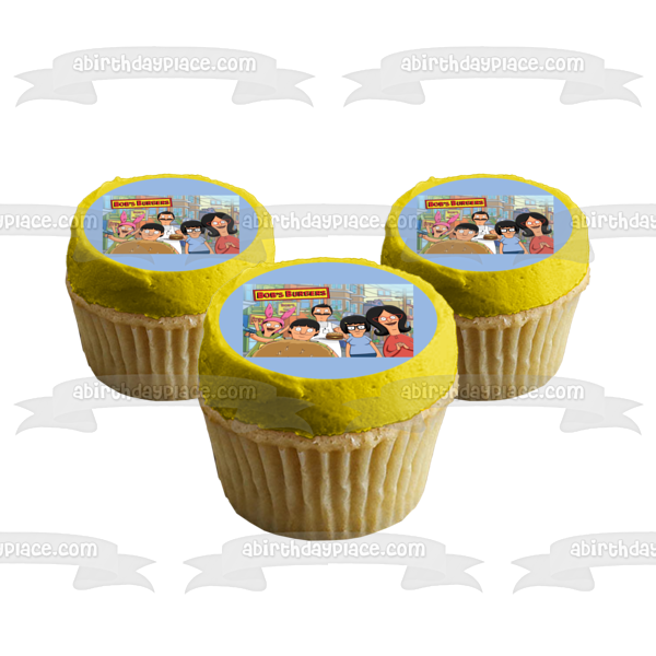 Bobs Burgers Tina Louise Gene y Belcher Imagen comestible para decoración de tarta ABPID01579 