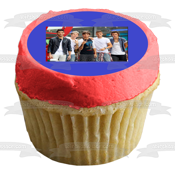 One Direction Niall Horan Liam Payne Harry Styles Louis Tomlinsonband and Zayn Malik Edible Cake Topper Image ABPID01581