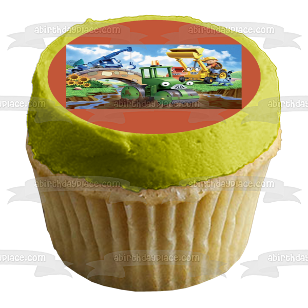 Bob el Constructor Scoop Muck Lofty y Roley Imagen comestible para decoración de tarta ABPID01548 