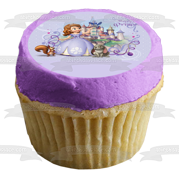 Sofia the First Princess Castle Edible Cake Topper Image ABPID01637