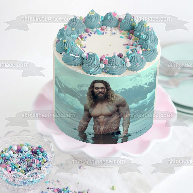 Aquaman Atlantis Trident of Atlan Edible Cake Topper Image ABPID01669