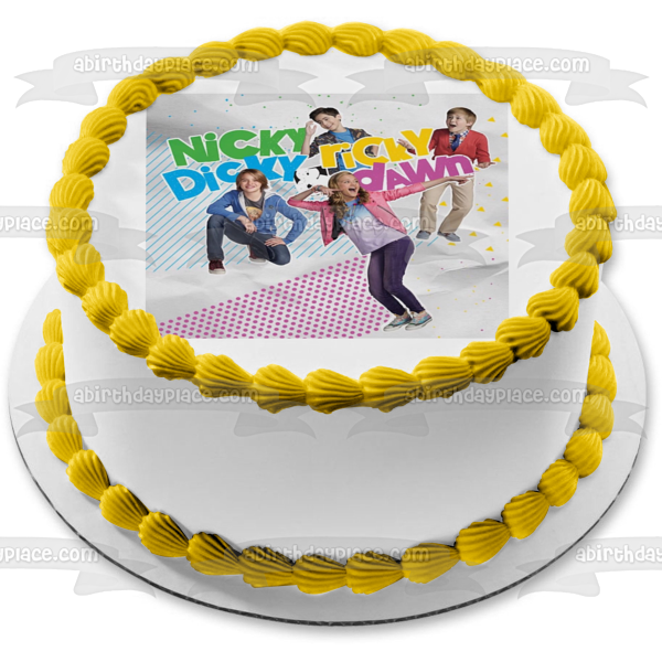 Imagen comestible para decoración de tarta comestible de Nicky Dicky Ricky y Dawn ABPID01726 