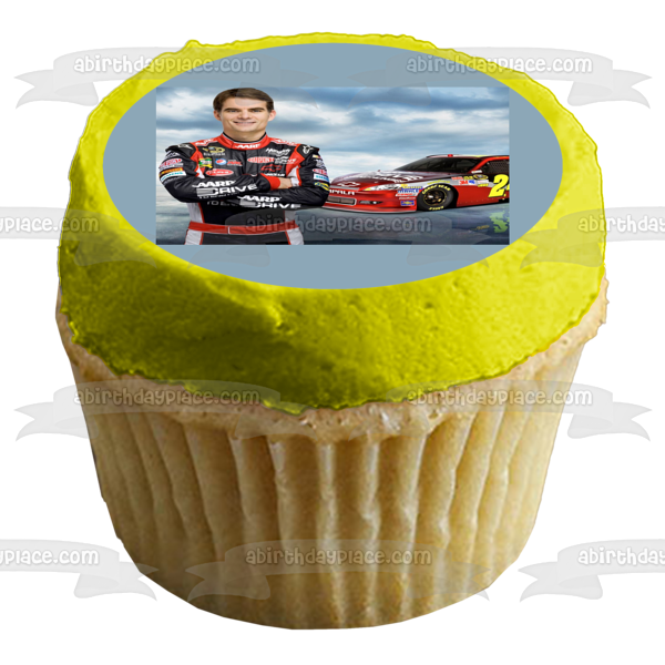 Nascar Jeff Gordon Race Car Clouds Background Edible Cake Topper Image ABPID01738