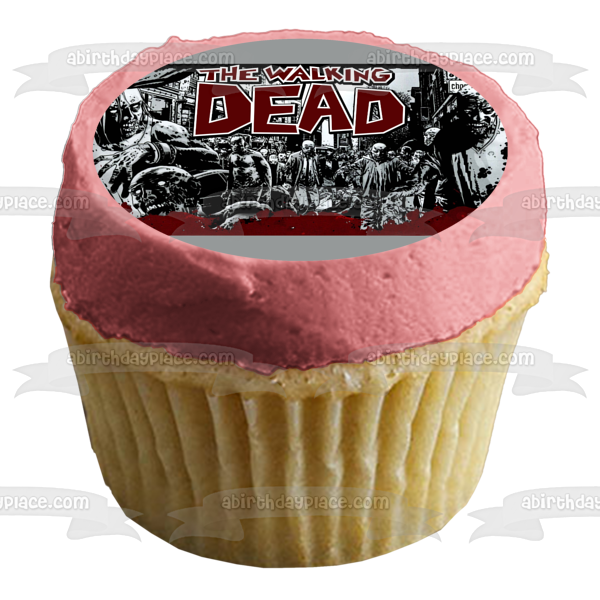 The Walking Dead Zombies Edible Cake Topper Image ABPID01687