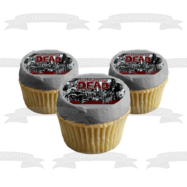 The Walking Dead Zombies Edible Cake Topper Image ABPID01687