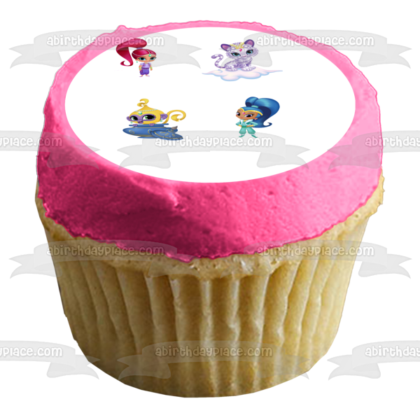 Shimmer and Shine Tala and Nahal Edible Cake Topper Image ABPID01834