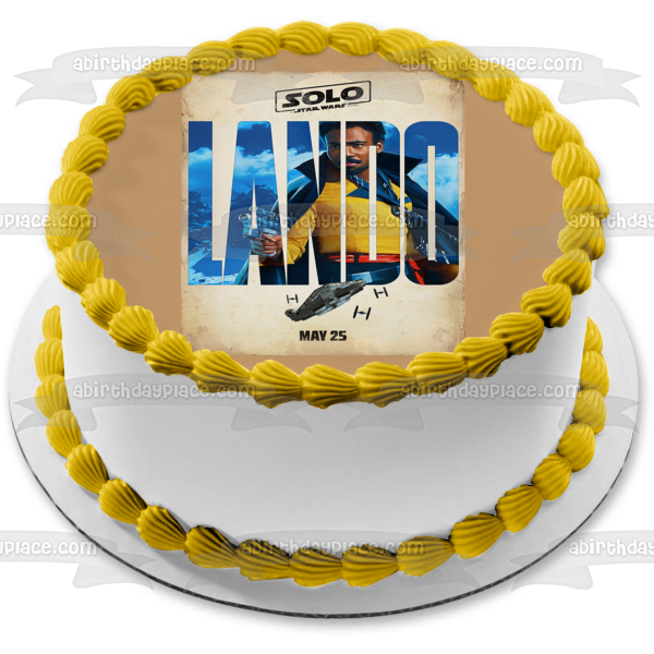 A Star Wars Story Solo Lando Edible Cake Topper Image ABPID01816