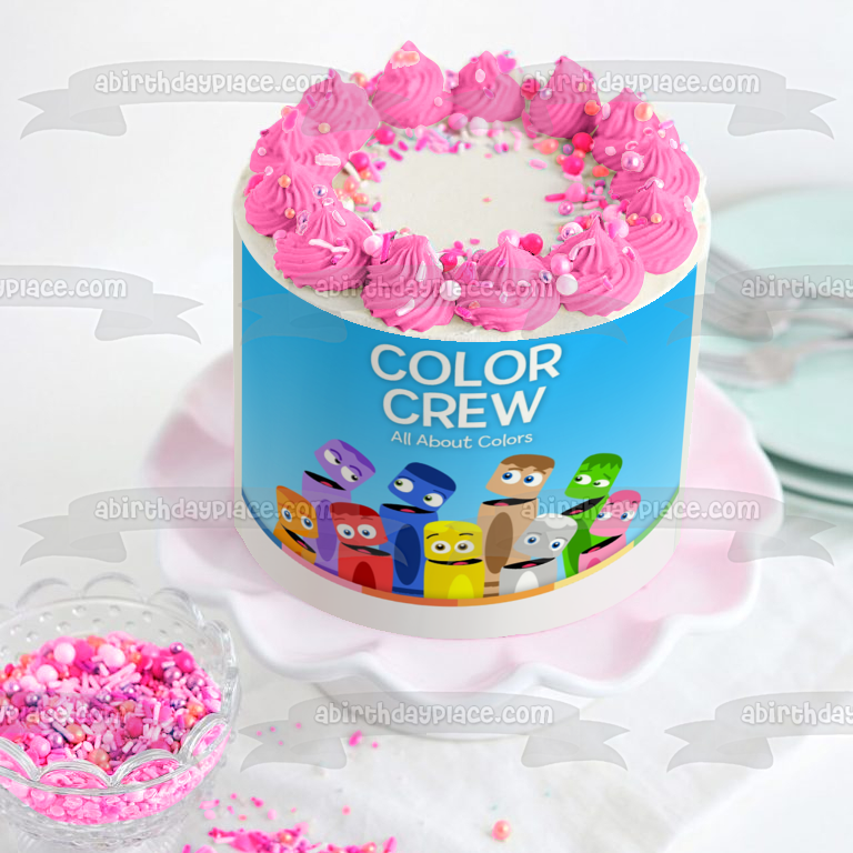 Babyfirst Color Crew Colores surtidos Todo sobre colores Imagen de adorno comestible personalizado para pastel ABPID01903 