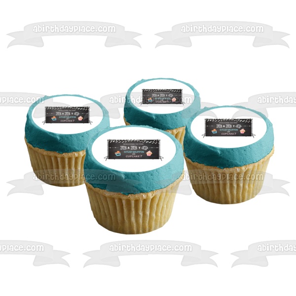 Welcome to the Babyq Stud Muffin or Cupcake Edible Cake Topper Image ABPID02026