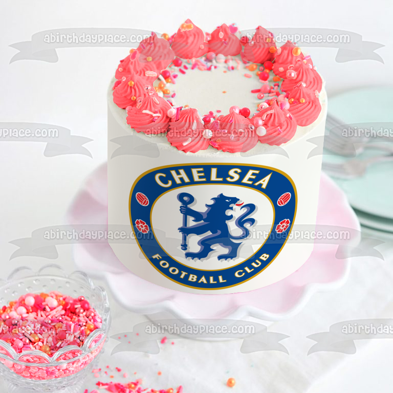 Chelsea Football Club Logo Premier League Crests Edible Cake Topper Image ABPID03211